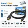 PrimeX PX-1121 Micro HDMI to HDMI Kablo, 1.5 Metre 1080P Full HD Hdmi Görüntü ve Ses Aktarım Kablosu, Micro Hdmi Type-D Kamera Tablet Mini Laptop Raspberry Pi TV Monitör Projeksiyon Bağlantı Kablosu