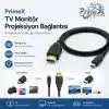 PrimeX PX-1121 Micro HDMI to HDMI Kablo, 1.5 Metre 1080P Full HD Hdmi Görüntü ve Ses Aktarım Kablosu, Micro Hdmi Type-D Kamera Tablet Mini Laptop Raspberry Pi TV Monitör Projeksiyon Bağlantı Kablosu