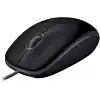 Logitech B110 kablolu USB fare, sessiz tuşlar, tam boyutlu konforlu tasarım, iki elle kullanılabilir PC/Mac/Laptop - Gri