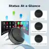 Carlinkit Kablosuz CarPlay ve Android Otomatik Adaptör - Mini Ultra 3 iPhone ve Android 11+, USB-A/Tip-C Tak ve Çalıştır, Hızlı Bağlantı, Çevrimiçi Yükseltme için Kablosuz Donglea OEM Kablolu