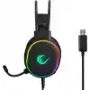 Rampage ROGUE Siyah USB RGB Ledli Gaming Esnek Mikrofonlu Oyuncu Kulaklık