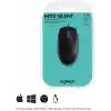 Logitech B110 kablolu USB fare, sessiz tuşlar, tam boyutlu konforlu tasarım, iki elle kullanılabilir PC/Mac/Laptop - Gri