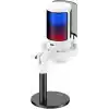 Havit Gamenote GK50 RGB Yayıncı Mikrofon - 24bit/192kHz - Kardioid - Gürültü Engelleme - Type-C + 3.5mm - Beyaz
