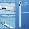 Coverzone Universal Dokunmatik Stylus Kalem LED Göstergeli Manyetik Gövdeli Type-C Şarjlı Hassas Uçlu Çizim ve Not Alma Kalemi Tüm Touchscreen Cihazlarla iPad ile Uyumlu | ZR61 (Açık Pembe)