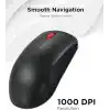 Lenovo Kablosuz Fare (WL150) - 2.4G Nano USB-A Çok Yönlü Ergonomik Fare - 3 Milyon Tıklama, 1.000 DPI - Taşınabilir Kompakt Kablosuz Tasarım - Bilgisayar ve Dizüstü Bilgisayar Aksesuarları
