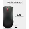 Lenovo Kablosuz Fare (WL150) - 2.4G Nano USB-A Çok Yönlü Ergonomik Fare - 3 Milyon Tıklama, 1.000 DPI - Taşınabilir Kompakt Kablosuz Tasarım - Bilgisayar ve Dizüstü Bilgisayar Aksesuarları