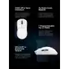 Rampage CLAX 60 Gram Kablosuz Ultra Hafif Şarjlı 3311 Sensor 24000 DPI 3311 Sensor Gaming Oyuncu Mouse (Beyaz)