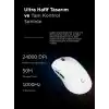 Rampage CLAX 60 Gram Kablosuz Ultra Hafif Şarjlı 3311 Sensor 24000 DPI 3311 Sensor Gaming Oyuncu Mouse (Beyaz)