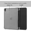 Klasse Apple iPad Air 5 / Air 4 10.9 inç Uyumlu Smart Kılıf, Apple Pencil Kalemlikli, Trifold, Esnek, Mat, Darbeye Tam Dayanıklı Tablet Kılıfı (Siyah)