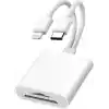Lunatic 8360 Type-C Lightning Kart Okuyucu Micro SD TF Hafıza Kart Adaptörü Çevirici Çoklayıcı Sdhc
