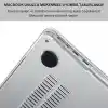 Klasse MacBook Pro 14 inç 2021-2024 M4/M3 Max/M3 Pro/M3/M2/M1 Max/M1 Pro/M1 Çip ile Uyumlu Şeffaf Dayanıklı Koruyucu Kılıf, Ultra İnce Elastik Kapak A2442 A2779 A2918 A2992 A3112 A3185 A3401 (Şeffaf)