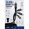Type C-C, 2Metre, 100WATT PD Hızlı Şarj Kablosu, REMORAX Wahoo (1Ad x 2Metre Beyaz)