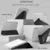 Coverzone iPad 11.Nesil A16 11inç/10.Nesil 10.9inç ile uyumlu Kalem Koyma Bölmeli Ultra Koruma Antişok Yatay Dikey Şekillerde Stand seçeneği Uyku Modlu New Attractive HX99 Smart Cover Kılıf Pembe