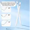 iPad(2018-2026) için Stylus Tablet Kalem 2018 Sonrası Tüm iPad Modellerinine Uyumlu Eğim Sensörlü Avuç İçi Reddi Aktif Stylus Kalem (Beyaz)