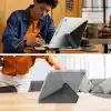 Coverzone iPad 11.Nesil A16 11inç/10.Nesil 10.9inç ile uyumlu Kalem Koyma Bölmeli Ultra Koruma Antişok Yatay Dikey Şekillerde Stand seçeneği Uyku Modlu New Attractive HX99 Smart Cover Kılıf Pembe
