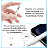 iPad(2018-2026) için Stylus Tablet Kalem 2018 Sonrası Tüm iPad Modellerinine Uyumlu Eğim Sensörlü Avuç İçi Reddi Aktif Stylus Kalem (Beyaz)