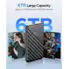 ORICO USB3.0 2.5 inç Hdd 6TB Ssd Harici Slim Harddisk Kutusu,, Siyah