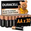 Duracell BASIC AA Alkalin Kalem Pil (30lu Paket)