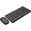 Gravion KM-BT37 Kablosuz Klavye Mouse Seti, Bluetooth + USB Dongle 2.4G, 78 Tuş Kompakt, Türkçe Q, PC TV Laptop Tablet Telefon Uyumlu, Siyah