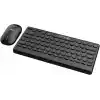 Gravion KM-BT37 Kablosuz Klavye Mouse Seti, Bluetooth + USB Dongle 2.4G, 78 Tuş Kompakt, Türkçe Q, PC TV Laptop Tablet Telefon Uyumlu, Siyah