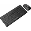 Gravion KM-BT37 Kablosuz Klavye Mouse Seti, Bluetooth + USB Dongle 2.4G, 78 Tuş Kompakt, Türkçe Q, PC TV Laptop Tablet Telefon Uyumlu, Siyah