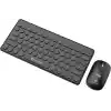 Gravion KM-BT37 Kablosuz Klavye Mouse Seti, Bluetooth + USB Dongle 2.4G, 78 Tuş Kompakt, Türkçe Q, PC TV Laptop Tablet Telefon Uyumlu, Siyah