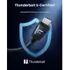 Coverzone Thunderbolt 5.0 Type-C Kablo – 240W PD Hızlı Şarj, 120Gbps Veri Aktarımı, 16K 60Hz Görüntü Desteği, E-Marker Akıllı Çipli, Thunderbolt 3/4/USB4 Geriye Uyumluluklu Örgü Kablo | ZR1107