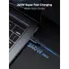 Coverzone Thunderbolt 5.0 Type-C Kablo – 240W PD Hızlı Şarj, 120Gbps Veri Aktarımı, 16K 60Hz Görüntü Desteği, E-Marker Akıllı Çipli, Thunderbolt 3/4/USB4 Geriye Uyumluluklu Örgü Kablo | ZR1107
