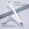 URUCHI Dokunmatik Ekran için Stylus Kalem, Galaxy Tab A9+/A8/A7/A7 Lite için Stylus, iPad pro/iPad 9/8/7/6 için Yüksek Hassasiyetli Kalem, Ful HD Tablet/Tüm Dokunmatik Cihazlar için Yüksek Performans (Siyah)
