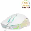 Rampage SMX-G68 SPEAR Full RGB 7200DPI 7D Makrolu Gaming Oyuncu Mouse (Beyaz)