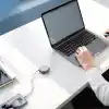 PDAteknoloji Retractable (Makaralı) Type-C To Type-C Hızlı Şarj ve Data Kablosu Siyah YK-K181