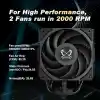 Scythe Mugen 6 Dual Fan Black Edition CPU Hava Soğutucu, Intel LGA1700, LGA1151, AMD AM5, AM4 Desteği, 120mm, Tek Kule, Alüminyum Üst Kapak (Mugen 6 Dual Fan Black Edition)