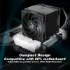 Scythe Mugen 6 Dual Fan Black Edition CPU Hava Soğutucu, Intel LGA1700, LGA1151, AMD AM5, AM4 Desteği, 120mm, Tek Kule, Alüminyum Üst Kapak (Mugen 6 Dual Fan Black Edition)