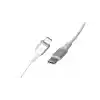 2 Adet x 2 Metre Kablo Seti, Type C-Lightning 27Watt PD Hızlı Şarj, REMORAX Wahoo, Beyaz/Gümüş Metal