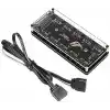 Alfais 4847 ARGB RGB Led 3 Pin 11 Port 5V SATA Power Güç Fan Çoklayıcır Şerit Hub Kablo Splitter