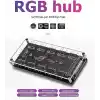 Alfais 4847 ARGB RGB Led 3 Pin 11 Port 5V SATA Power Güç Fan Çoklayıcır Şerit Hub Kablo Splitter