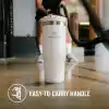 STANLEY IceFlow Flip Straw Tumbler Pipetli Termos Su Şişesi 0.89 Litre - Frost | Paslanmaz Çelik