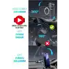 TELVESSE MagnetPRO 360° Ayarlanabilir Araç İçi Masa Üstü Vakumlu Mıknatıslı Magsafe Telefon Tutucu Siyah
