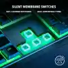 Razer Ornata V3 X - Düşük Profilli Oyun Klavyesi (Sessiz Membran Anahtarlar, Sıvı Dökülmesine Dayanıklı Tasarım, Ergonomik Bilek Desteğ) TR Düzeni | Siyah