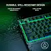 Razer Ornata V3 X - Düşük Profilli Oyun Klavyesi (Sessiz Membran Anahtarlar, Sıvı Dökülmesine Dayanıklı Tasarım, Ergonomik Bilek Desteğ) TR Düzeni | Siyah