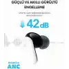 Soundcore R50i NC Kulak İçi Bluetooth Kulaklık, Gürültü Engelleme, Güçlü Bas, 45 Saat Çalma Süresi, 2si 1 Arada Kılıf ve Telefon Standı, IP54 Su Geçirmez, Beyaz - A3959
