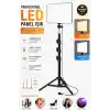 SMAYLİNG LED Video Işık Seti - Ayarlanabilir Tripod, USB Kontrollü Sıcak/Soğuk Işık, 3 Mod & 10 Parlaklık Seviyesi, YouTube Çekimi, Canlı Yayın, Fotoğrafçılık ve Makyaj Işığı