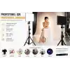 SMAYLİNG LED Video Işık Seti - Ayarlanabilir Tripod, USB Kontrollü Sıcak/Soğuk Işık, 3 Mod & 10 Parlaklık Seviyesi, YouTube Çekimi, Canlı Yayın, Fotoğrafçılık ve Makyaj Işığı