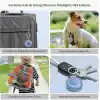 Airtag için Su Geçirmez Ultra Şeffaf Görünümlü Silikon Kılıf ve Anahtarlık (4lü Paket)