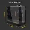 Lian Li O11 Vision Kompakt Siyah Çelik Temperli Cam ATX Orta Kule Bilgisayar Kasası-Geri Bağlantı Desteği-O11VPX