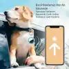 Airtag için Su Geçirmez Ultra Şeffaf Görünümlü Silikon Kılıf ve Anahtarlık (4lü Paket)
