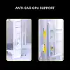 Lian Li O11 Vision Kompakt Siyah Çelik Temperli Cam ATX Orta Kule Bilgisayar Kasası-Geri Bağlantı Desteği-O11VPX