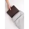 Minimalist 13 İnç Laptop Kılıfı, Vegan Deri, Su İtici Özellikli, Bilgisayar Notebook Laptop Çantası (Acı Kahve, 13 İnç)