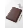 Minimalist 13 İnç Laptop Kılıfı, Vegan Deri, Su İtici Özellikli, Bilgisayar Notebook Laptop Çantası (Acı Kahve, 13 İnç)