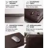 Minimalist 13 İnç Laptop Kılıfı, Vegan Deri, Su İtici Özellikli, Bilgisayar Notebook Laptop Çantası (Acı Kahve, 13 İnç)